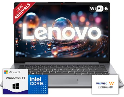 Lenovo IdeaPad Laptop with Microsoft 365 Office, 20GB RAM, 1TB Cloud & 1.1TB Storage, Intel High Performance CPU, 11 Hour Battery, SD-Card Reader, Webcam + WiFi 6, WOWPC Recovery USB, Windows 11