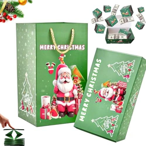 Überraschungsboxen Das Ultimative Geschenk mit 12 Pop-up-explosionsboxen – Perfekt für Weihnachten, Geburtstag, Jahrestag, Valentinstag Oder Heiratsanträge(Green-1)