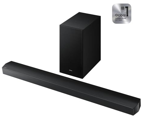 Samsung B-Series Soundbar, HW-B750F 5.1 ch Subwoofer, with Wireless Subwoofer, DTS Virtual:X 3D Audio, Q-Symphony & Game Mode for Immersive TV & Movies