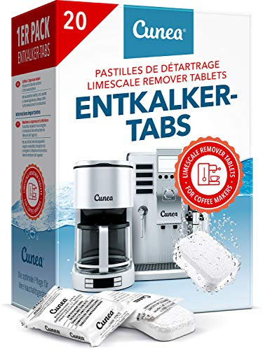 Descaling Tablets for Coffee machines & Kettle 20 pieces - compatible with for Delonghi, Tassimo, Dolce Gusto, Bosch, Nespresso