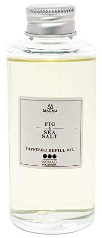 Magma London - Sali di fico e di mare - Diffusore a lamella di lusso - 100 ml di olio di ricarica