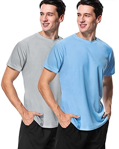 MeetHoo Rashguard herr, UV-skjorta, rash väst, UV-skydd, simtröja, UPF 50 kortärmad för surfing, simning, löpning