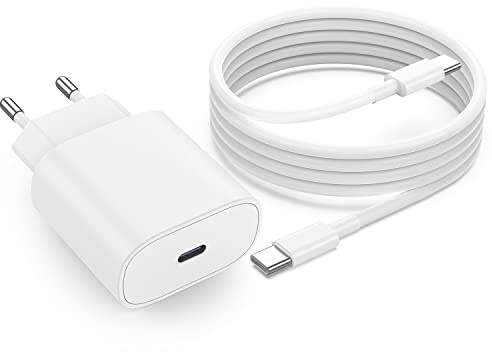25W Schnellladegerät USB C für Samsung Galaxy S25/S25 Ultra/S24/S24Ultra/S23/S23 Ultra S22/S22 Plus/S22 Ultra/S21 S20 FE/A52S A53 A33/Z Flip 3, USB C ladegerät mit 2m Schnell Ladekabel for Samsung