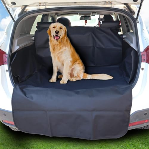 AUTOXBERT Auto Kofferraumschutz für Hunde, Universal Kofferraum Hundedecke Wasserdicht und Kratzfest, Hundbox Rückbank Kofferraumdecke, Kofferraummatten Hund, Autozubehör Innenraum