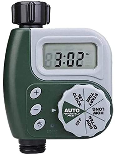 SAZDFY Programmable Orbit Digital Water Timer with Rain Sensor for Garden Irrigation using Water Butt - Easy Setup, Durable and Waterproof, Leakage Prevention, Clear LCD Screen