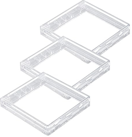 Uonlytech Boîtier Étanche pour Interrupteur Mural Autocollant, Protection Abs Ultra-fin Transparent, Couverture Anti-éclaboussures pour Salle de Bain Cuisine, Lot de 3 Pièces, Installation