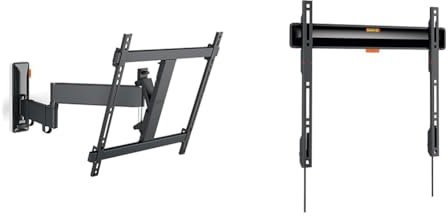 Vogel's Comfort TVM 3445 Schwenkbare TV-Wandhalterung für 32-65 Zoll Fernseher & Comfort TVM 3405 Flache TV-Wandhalterung für 32-77 Zoll Fernseher