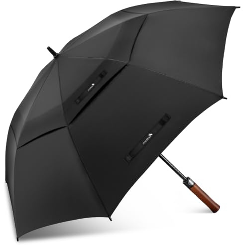 ZOMAKE Regenschirm Groß Sturmfest XL/XXL - Großer Golf-Regenschirm, Windsicher & Stabil, Automatik Großer Schirm, Herren & Damen, 2 Personen, Outdoor & Reise