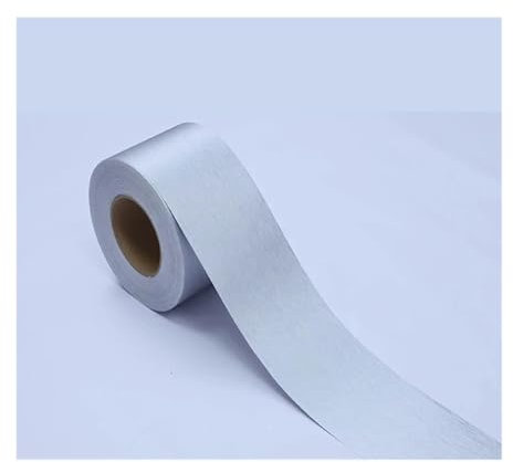 ZHAOSHIXU 10M wasserdichte Taillenlinien-Tapete, selbstklebende Sockelleiste, Fußleiste, Badezimmer, Wohnzimmer, Küchenschrank, Wanddekoration(A Brushed silver,20cm-wide 10M)