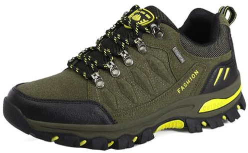 WOWEI Chaussures de Randonnée Escalade pour Homme Femme Chaussures de Randonnée en Plein Air Imperméable Antidérapant Bottes de Trekking Promenades Voyages Sneakers (Wan-D24, 43EU)
