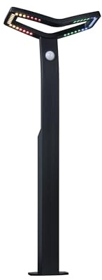 Paulmann 94794 LED Pollerleuchte Smart Home Zigbee 3.0 Alara Bewegungsmelder IP44 eckig 665mm RGBW 10W 450lm 230V Anthrazit Metall