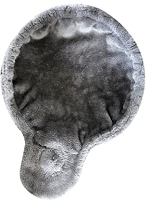 chat Arbre de chat Gris, 16,9 Pouces de diamètre, Forme de cuillère, Remplacement peluche doux lit