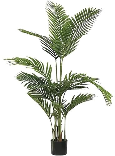 HJDQMDHA Kunstpflanzen Grüner künstlicher Baum, großes Ornament, künstlicher Baum für Zuhause, Büro, drinnen und draußen, Moderne Dekoration, leicht zu reinigende künstliche Pflanzen Kunstblumen