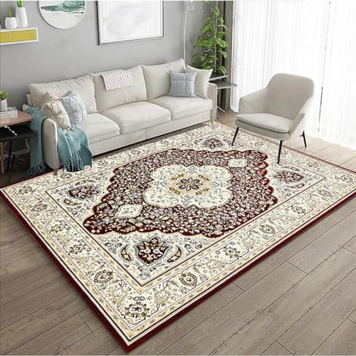 SBJKLYRN Carpeting Colourful Patchwork Vintage Design Soft Touch Rug Anti-Slip Living Room Rugs Washable Anti Slip Extra Large Soft Rug Home Decoration(Pattern 13,50 * 80cm)