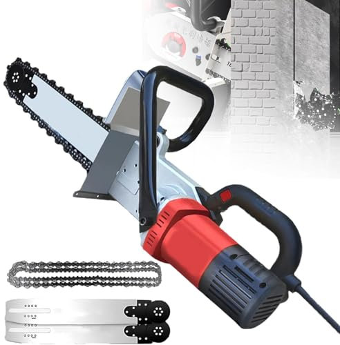 Sierra de hormigón, motosierra eléctrica sin escobillas con cadena de diamante de 7800 W/8800 W, cortadora de ranuras de pared eléctrica húmeda,CuttingDepth48cm