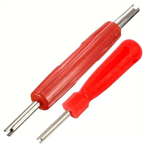 JUGUTA Demonte Obus Valve Extracteur De Valve 2 Côtés,2Pc Pour Réparation De Pneus De Voiture,Résoudre Facilement Les Problèmes De Pneu