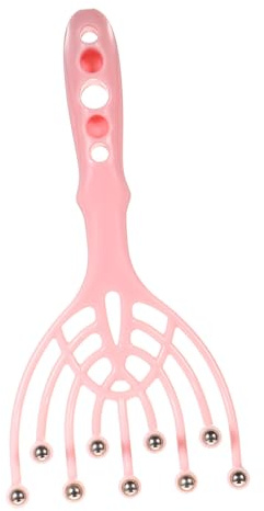 TOPPERFUN Masajeador De Cabeza Manual 9 Garras y Peine Integrado Para Masaje y Rascado Del Cuero Cabelludo En Casa y Trabajo