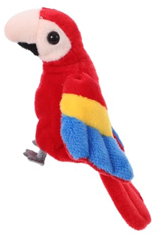 OFFSCH Títere De Dedo De Loro De Peluche Realista para Niños Mini, Flexible y Suave, Tamaño Pequeño, Juguete Educativo para Contar Cuentos y Actividades Creativas, Apto para Fiestas, Set De 1 Unidad