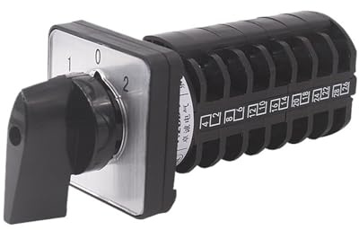 Interruptor giratorio de 3 posiciones LW8-10/7, tres marchas, siete niveles, 7 cables, doble potencia, arranque, control de señal, 10 A