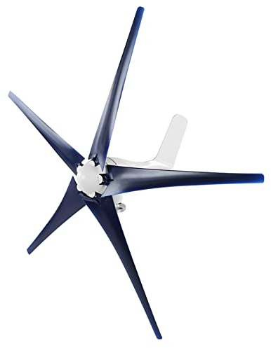 SEAFRONT Windmill Generator 5 Vane/Wing, Wind Small Turbines, Low Vibration, Industrial Energy Equipment, Permanent Magnet Rotor Alternator, 800W, For Boats Terraces Cabins, with Controller (24V)