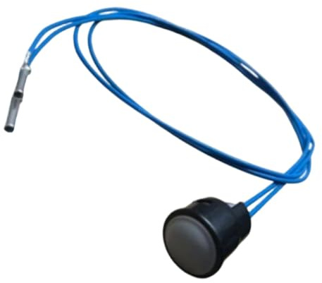 KiBcsLic Joystick-Drucktaster für Bagger, Drucktaster für Joystick-Ladergriff, Drucktasterbaugruppe für Bagger & Lader, 2-Draht-Schalter, wetterfester Fernbedienungs-Drucktaster Zubehör, Grau