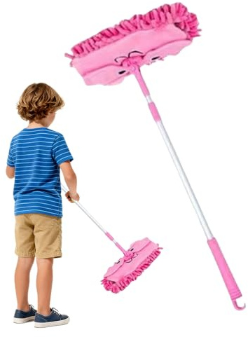 Mop Toy | Funny Swivel and Detachable, Broom Toy for Role Play Boys | for Early Childhood Educational Household Chores Role Play Living Room Bedroom