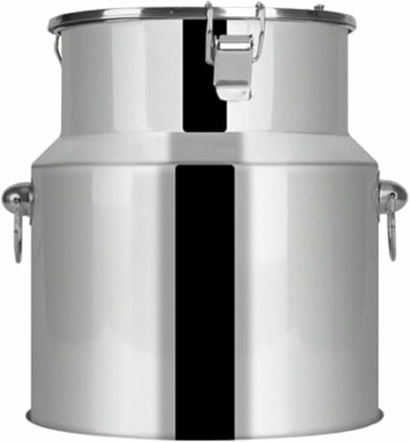 VYUJHNBG Bidoni per Il Trasporto del Latte in Acciaio Inossidabile, Secchio per Vino, brocca portaoggetti - Bidone per Il Latte da 5L/9L/14L, barile per latticini con Coperchio sigillato