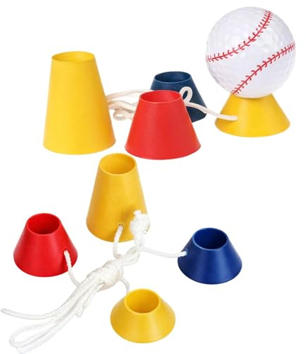 KbouZgxa 2 Sets Golf Tees Kunststoff, Golf Tees für Training und Wettkampf, Stabile Ausführung mit robuster Konstruktion, Verschiedene Höhen und Mehrfarbig Gummi Golf Tees für frostige Tage