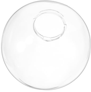 AMUSLESUR Paralume Sfera Trasparente 20 CM Ricambio per Lampada da Esterno Accessorio per Lampione Giardino e Balcone