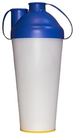 Tazza per snack ai semi di girasole con doppio scomparto, portatile, a prova di perdite, ideale per viaggio, sport, picnic, noci e pistacchi - Blu