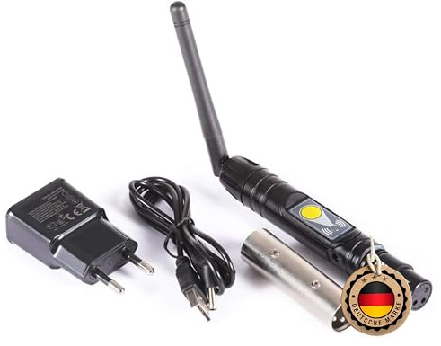 ETEC Professional Wireless 2.4G Funk WLAN DMX Sender Empfänger Adapter WiFi kabellos drahtloser Transmitter & Receiver DJ Club Disco Party Veranstaltung Bühnenbeleuchtung Licht