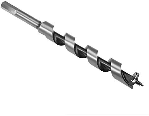 sourcing map Auger Drill Bit Wood Hex Shank 20mm Cutting Dia Highbon Steel for Electric Bench Drill Woodworkingpentry