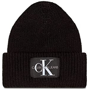 Calvin Klein Mütze Umschlag Logo-Detail Uni schwarz