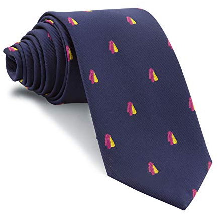 Cencibel Smart Casual Corbata Capotes Fucsia y Amarillo