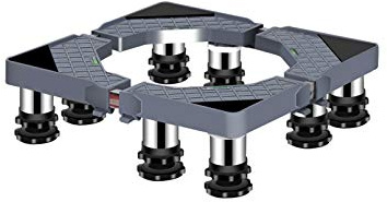 Multifunktionale Möbel Roller Base Verstellbarer Kühlschrankständer Länge/Breite 40-65cm Waschmaschinensockel Cabinet Machine Erhöhung Regal Höhe 14-17cm Anti-Vibrations-Pads (8Legs,14-17cm)