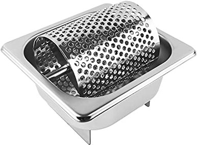 DcYourHome Stainless Steel Butter Spreader Roller/Bun Butter Roller/Cheese Melting Dome/Steaming Cover/Bread Butter Wheel, Circular Rack and Grill Press for All Outdoor Barbecue Grill
