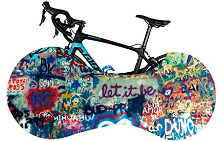 MEETOZ Bicycle Wheel Cover, Anti-dust Indoor Bike Storage Bag, Bike Wheel Cover Washable High Elastic Tire Package Road MTB Protective Gear Garage for Tires of 26-29 Inches (C)