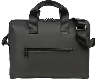 Tucano - Gommo borsa Porta PC, Computer, Laptop 15.6 pollici, compatibile con MacBook PRO 16, in materiale gommato di design per Uomo e Donna. Nero