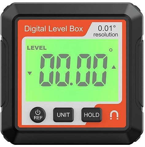 SOLUSTRE Digitaler Winkelmesser Mit Lcd-display Und Magnetfuß Tragbares Neigungsmessgerät Für Präzise Winkelmessungen Der Holzbearbeitung Und Maschinenpositionierung Leicht Und