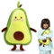 Juguete de Peluche de Aguacate, 35 cm Peluche Almohada Aguacate, Muñeco Peluche de Aguacate, Avocado Plush Toy, Peluche Frutas de Aguacate, Cojines de Aguacate, Aguacate de Peluche Cojín para Niños