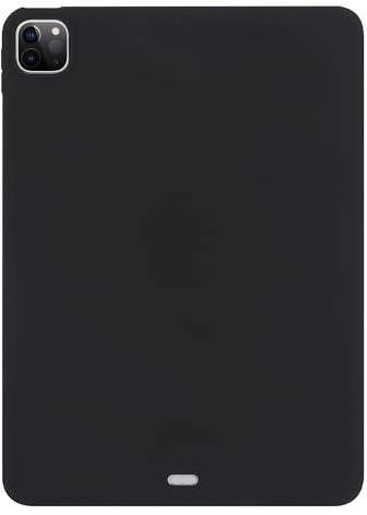 UUcovers for iPad Pro 12.9 inch Tablet Case 2022/2021/2020/2018 Model (6th/5th/4th/3rd Generation), Slim Lightweight Soft TPU Back Shockproof Cover Flexible Silicone Bumper Drop Proof Shell, Black
