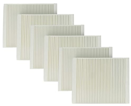 vhbw 6x Luftfilter M5 kompatibel mit Lunos Nexxt Lüfter | Badlüfter, Ventilator, Lüftungsgerät - Weiß