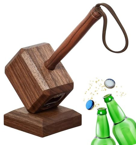 Wooden Opener | Unique Opener With Magnetic Base - Wedding Favors Beer Opener For Soda Drink Caps Gauze Drink Cans
