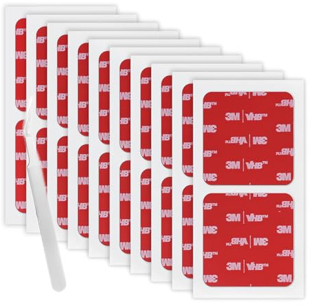 3M Pads Adesivi Biadesivi ad alta Resistenza 50 MM x 50 MM 20 Pezzi Nero Spessi 0,6 MM Quadrati 5925 Nastro di Montaggio in Schiuma Adesiva Adesivo Forte per Decorazioni Auto Casa Ufficio Loghi | Spessi 0,6 MM, Quadrati, Nastro di Montaggio in Schiuma Adesivo Forte, per Decorazioni Ufficio Loghi
