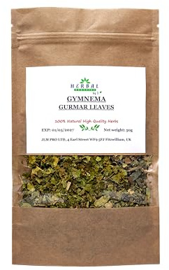 Gurmar Leaf Tea – Premium Loose Herbal Tea – Natural Sugar Balance & Digestive Support 50g