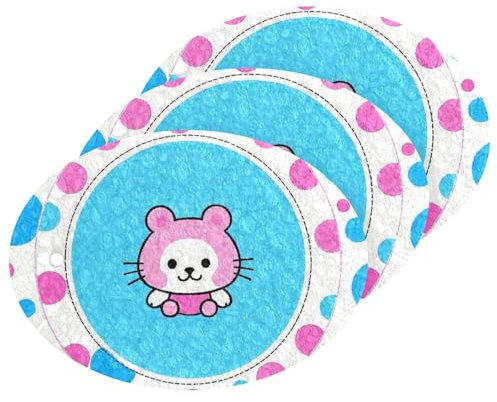 Esponjas de color absorbentes, esponjas de limpieza multiusos sin arañazos para uso doméstico (3 unidades)