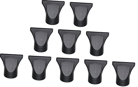 TOPPERFUN Ugello Per Asciugacapelli 10 Pezzi, Accessorio Resistente Al Calore in Materiale Pc e Pp, Ugello Dritto Per Uso Domestico e Professionale