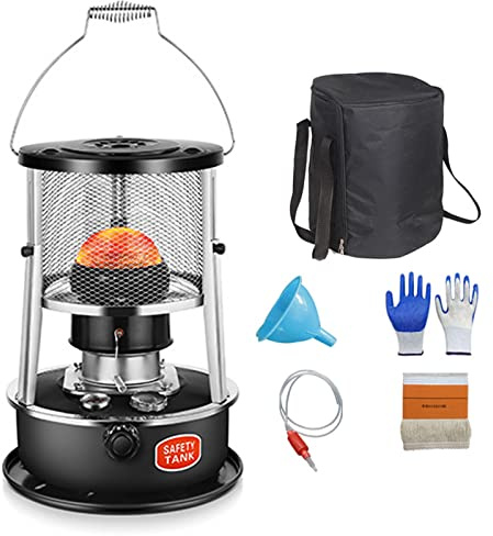 Portable Kerosene Stove Heater for Indoor,Non Electric Heater,4.5L Kerosene Stove Heater with Storage Bag Lightweight Stainless Steel Oil Heater for Indoor Outdoor Home C