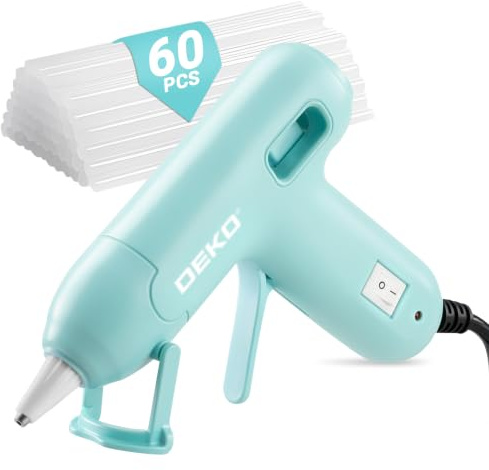 DEKO 20W Hot Glue Gun Kit with 60pcs Glue Sticks 7mm x 120 mm