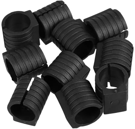 10pcs 19mm Arch Chair Leg Covers Plastic Furniture Feet Guards | Black Pe, Indoor and Balcony Use, Curved Fit for Chairs and Furniture, Sturdy 10pcs Pack